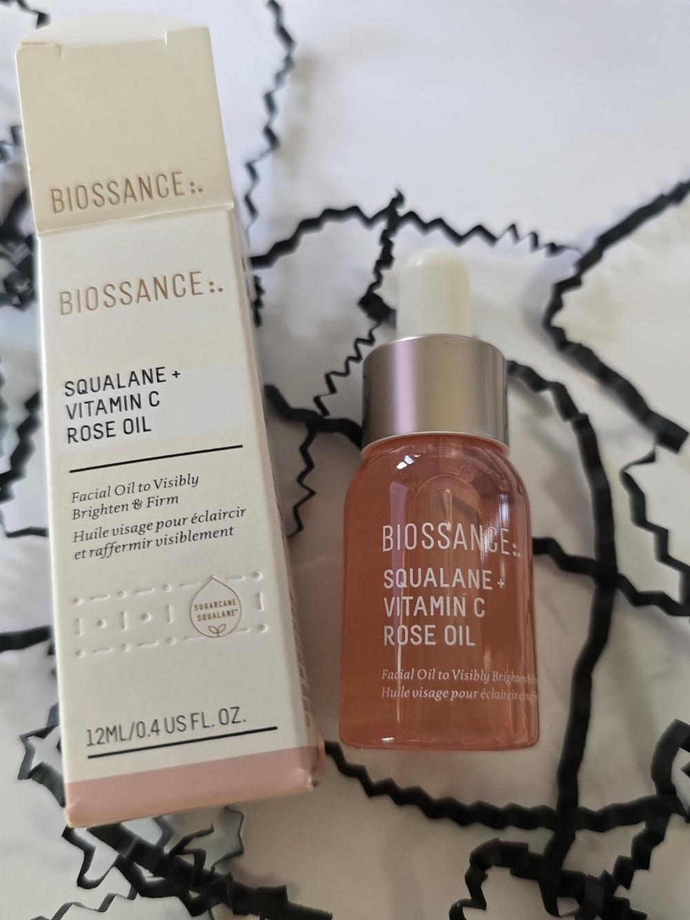 Biossance Squalane + Vitamin C Rose Oil 12 mL New
